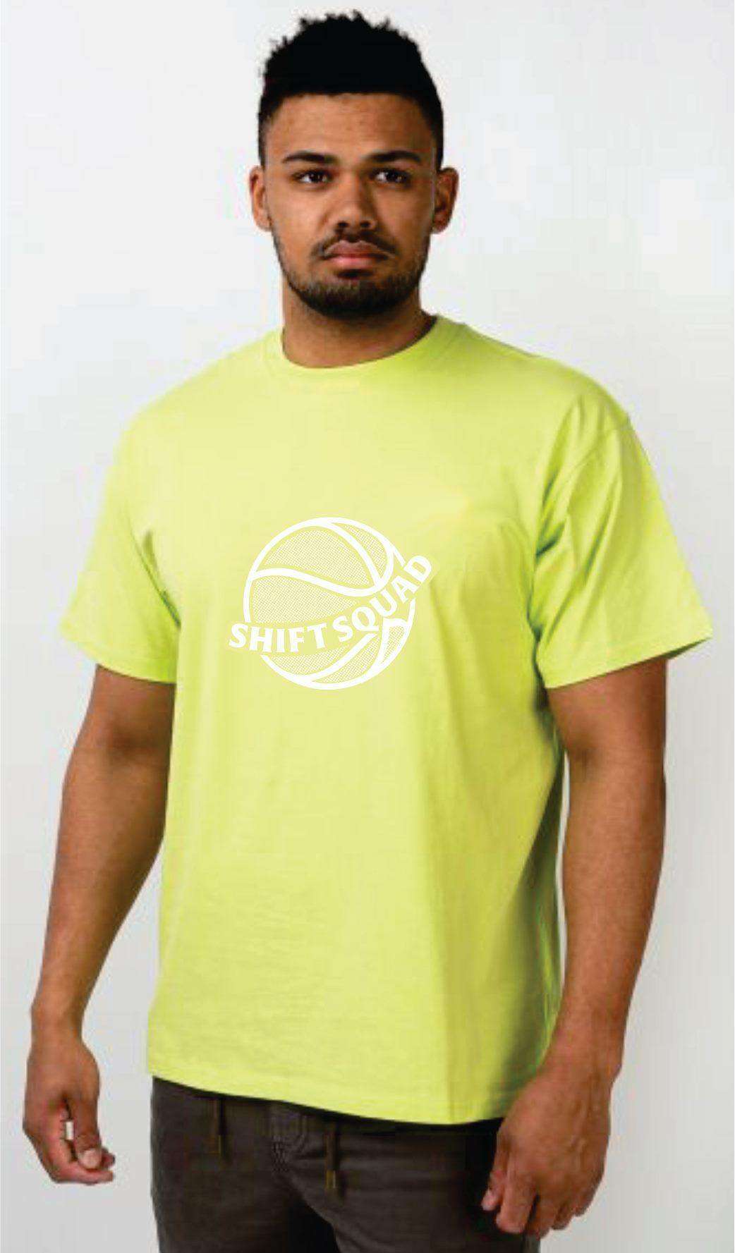 Lime green Shiftsquad Men's T-Shirts Fall and Winter line - Shiftsquad