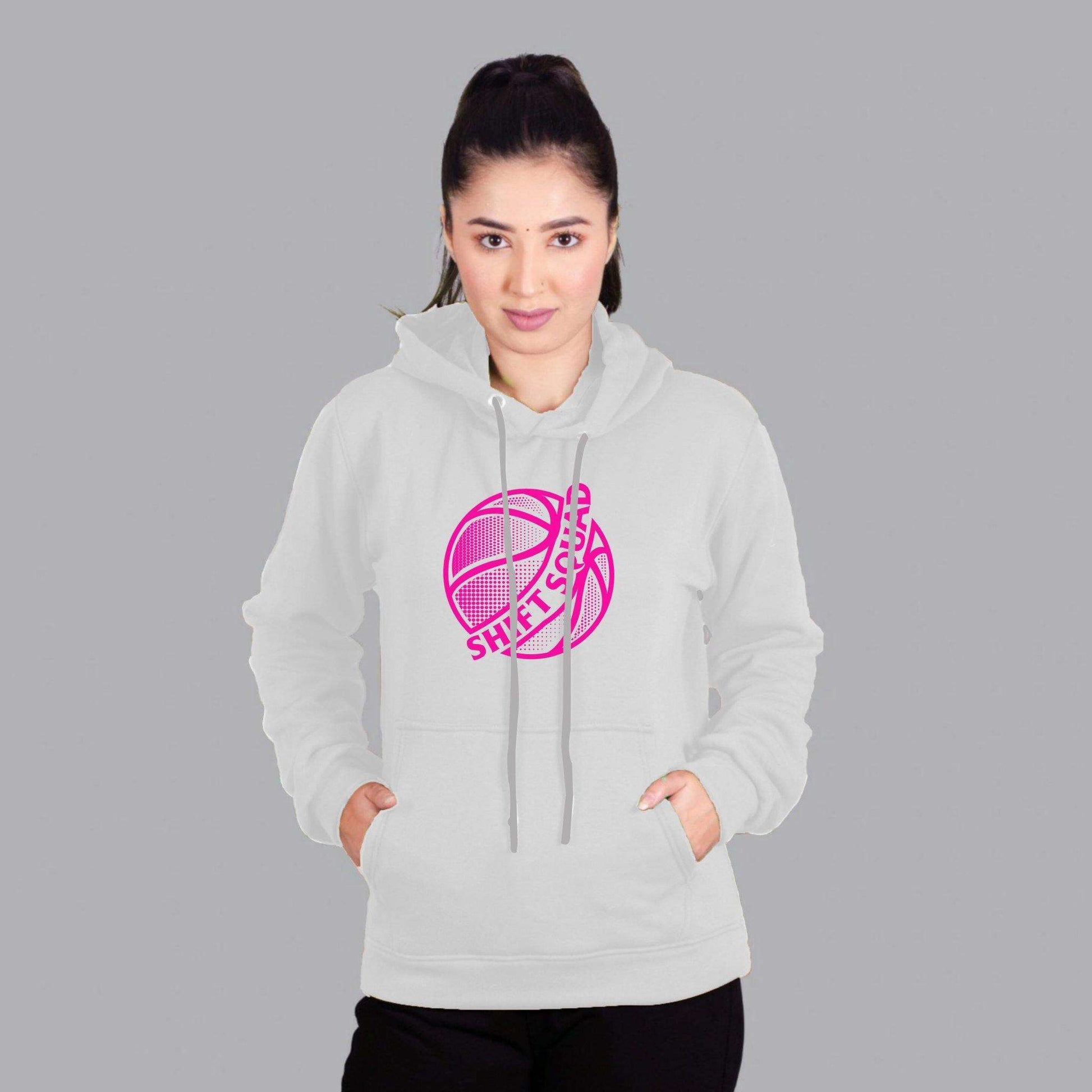 White and Pink Shiftsquad Women's Hoodies Spring and Summer line - Shiftsquad